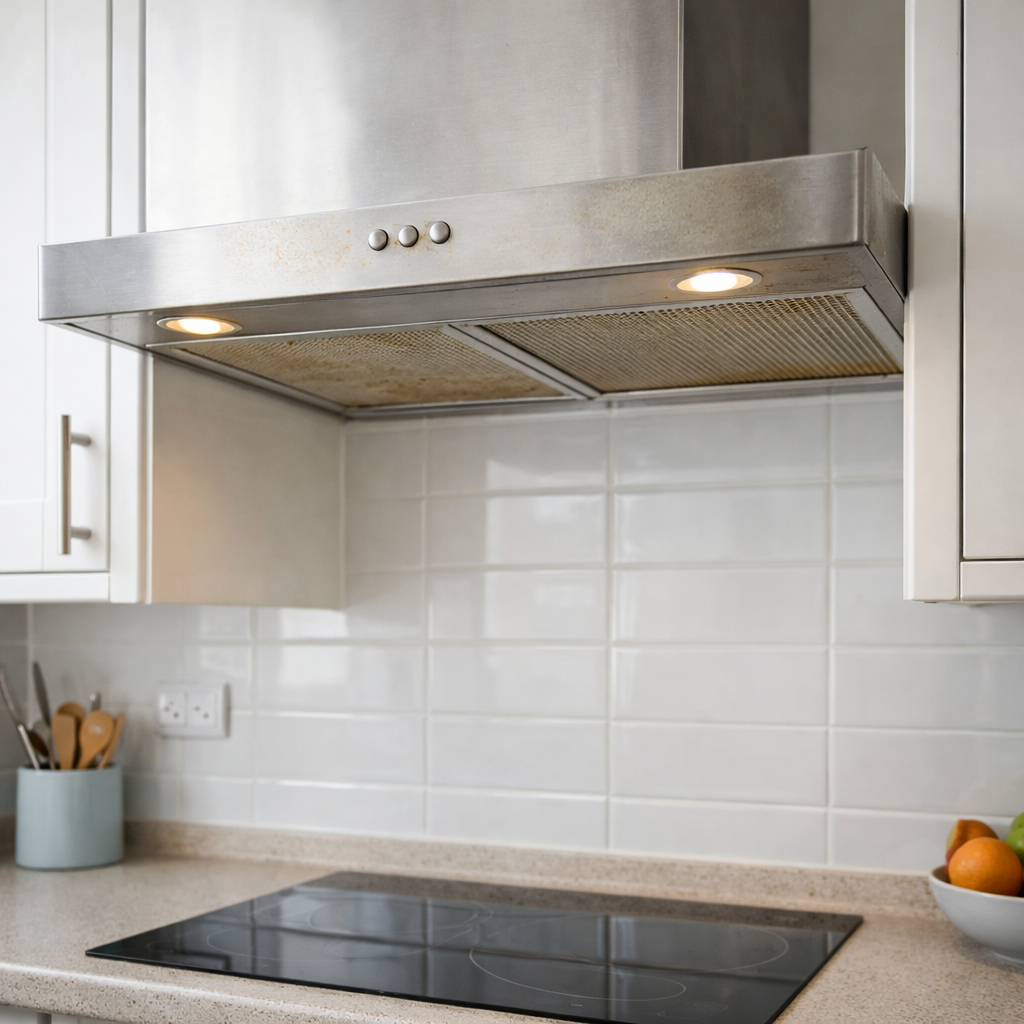 dirty greasy extractor fan